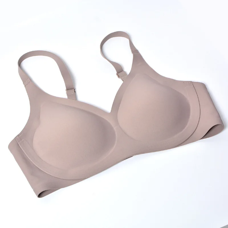 Wire Free Bra Bonded Ropa Interior Mujer Bond Glue Sticky Bra No Wire Push  Up Bra High Quality Manufacturer Seamless Plain Dyed - Buy Dropshipping  Girls Fashion Simple Solid Color Push Up