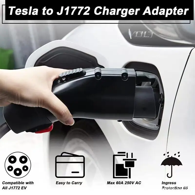 J1772 Evs Adapter For Tesla Model 3 Y X S To J1772 Adapter Charger Max