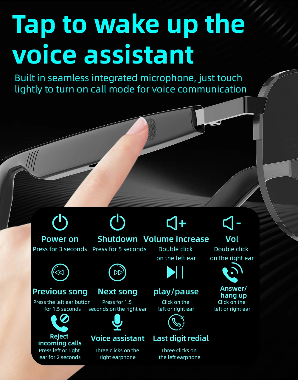 Welcome OEM Order, Factory Whole Selling Sg15 Pro Anti Blue Light Smart Glasses Bt Call Uv Protection Waterproof Outdoor Sunglasses Smart Wearable Headset 2025 - Buy 2025 Smart Glasses Smart Glasses For Men Smart Watch For Women Smart Wearable Headset