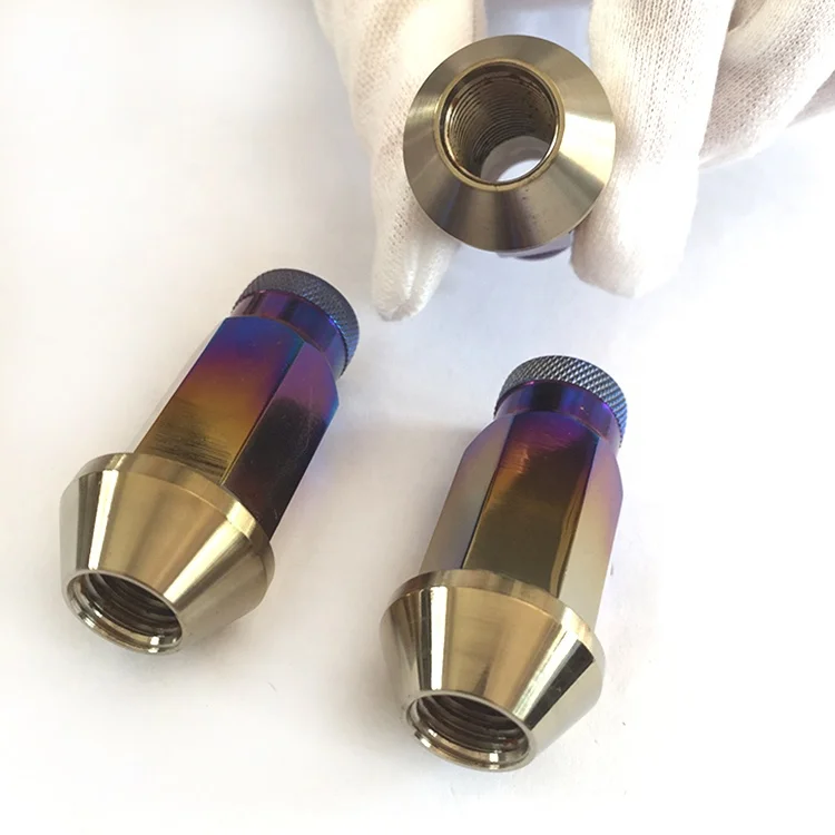 Лучшая цена, титановая гайка ступицы колеса Gr5