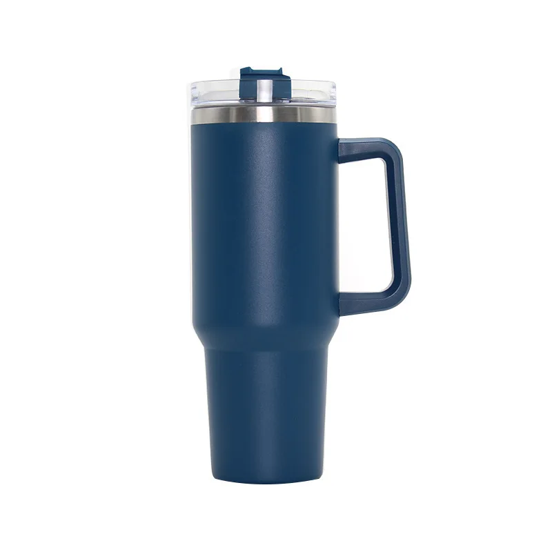 Vacuum Insulated with Straw and Handle 40oz Vacuum Stainless Steel Travel Mug 40oz