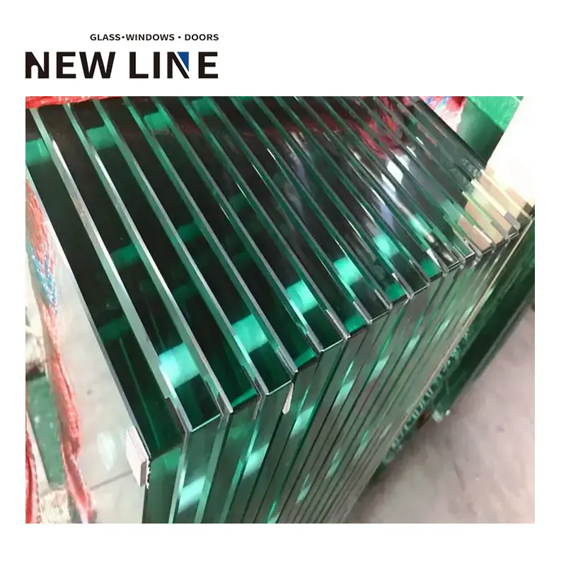 Modern Aluminum Groove Staircase U Channel Glass Railing