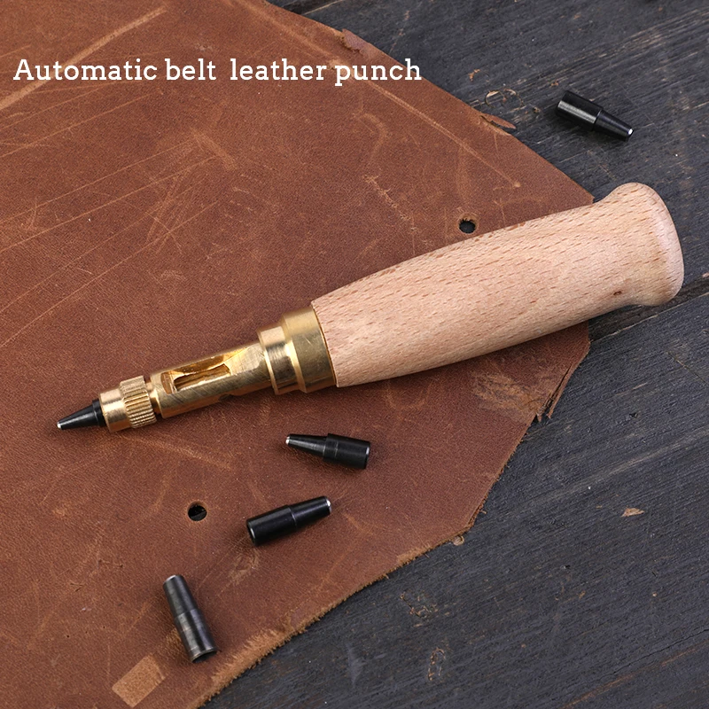 Miucous Automatic Belt Hole Punch Tool Professional Leather
