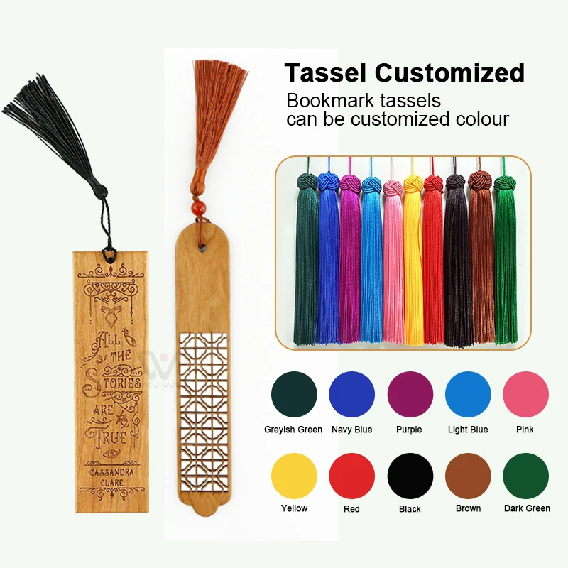 Hadanceo Wood Bookmark Can Be Engraved 2 Styles Stationery Book Accessories  Chinese Style Student Book Marker Engraving Bookmark Teacher Gift 
