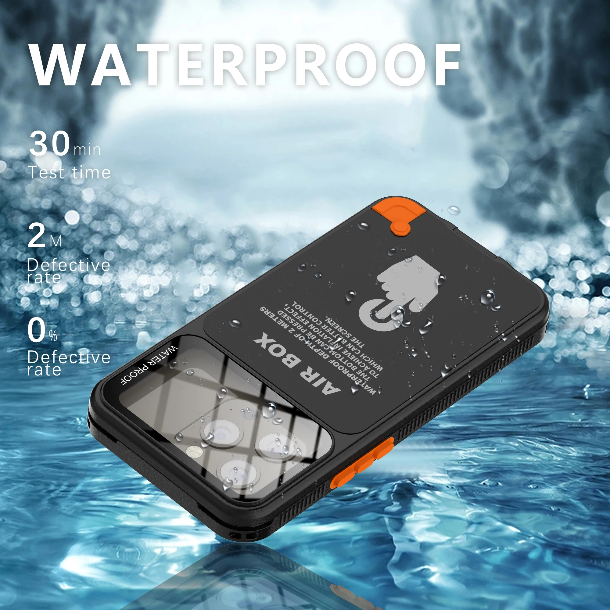Shellbox Newly Upgraded  Generation Diving Bluetooth Remote Control Photography Multicolor Diving Waterproof Mobile Phonecase