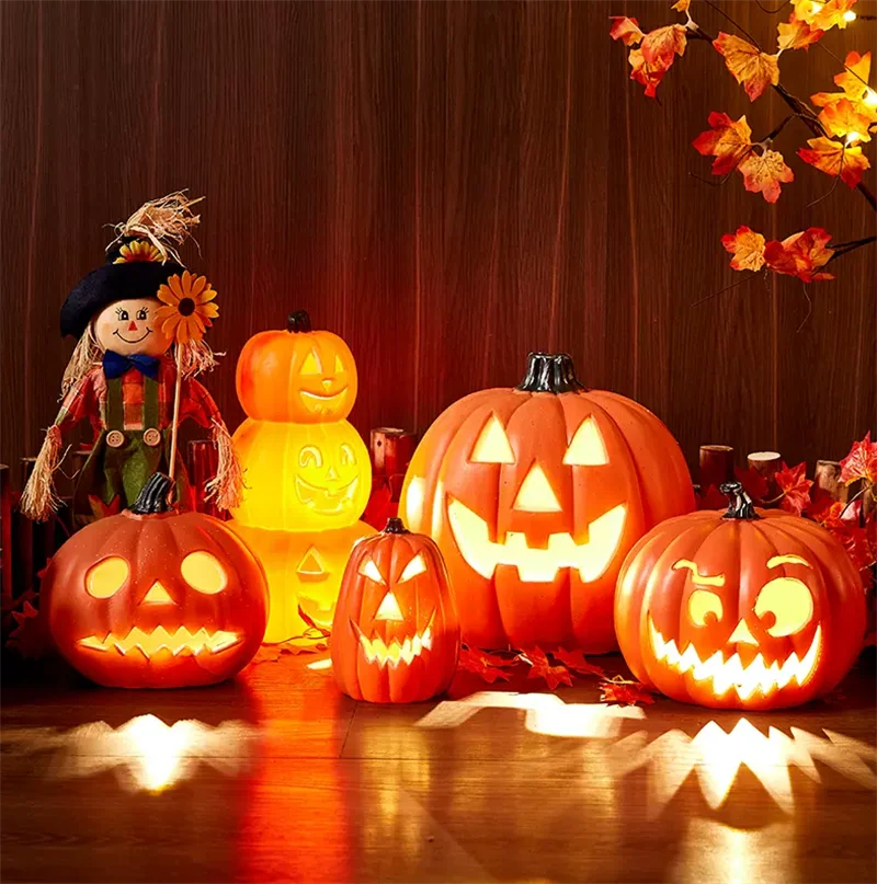 Citrouilles Artificielles Grandes Résistantes UV - Décoration Automne Halloween Thanksgiving Citrouilles Mousse Décor Citrouilles Artificielles Grandes Résistantes UV - Décoration Automne Halloween Thanksgiving Citrouilles Mousse Décor