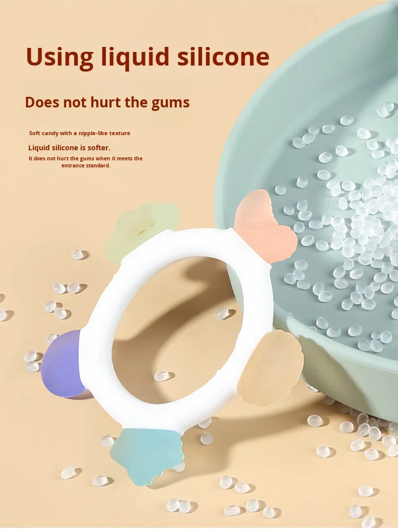 Food-grade Silicone Star-shaped Soft Teething Stick, Suitable for Babies Aged 0, Can Prevent the Habit of Biting Hands manufacture