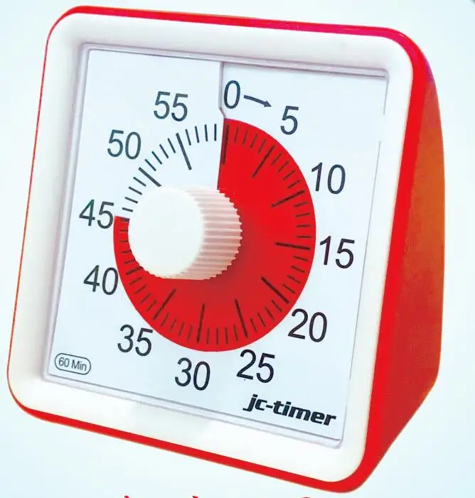 Kitchen Timer, Square 60 Minute Mechanical Kitchen Timer, Visual