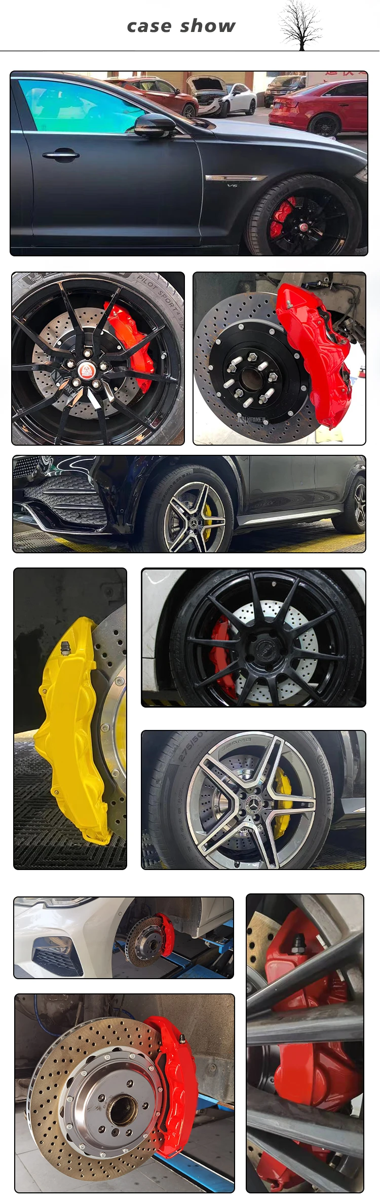 High Performance 6 Piston Auto Brake Systems 6 Pot Brake Caliper Gt6