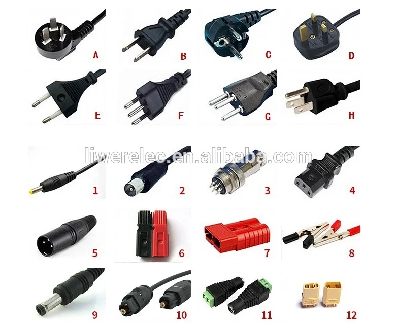 Scooter Charger 3 PINS Hoverboard Power Adapter 42V 2A 2 Wheels Self Balancing Hoverboard