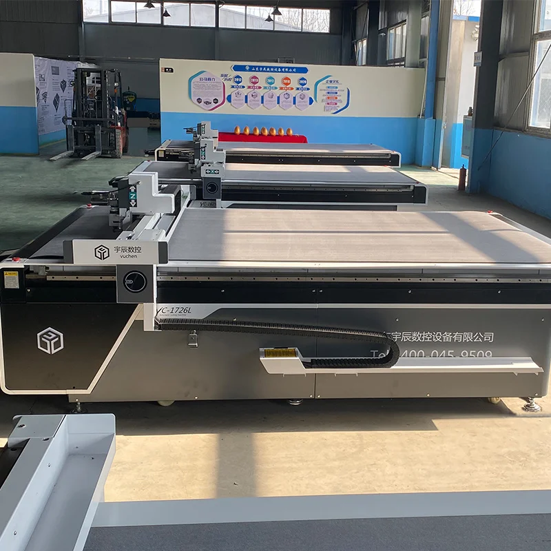 Automatic CNC Cutting Machine for Sticker Half Hut Acrylic PVC Vinyl Printed Paper Box with Schneider PLC New Condition
