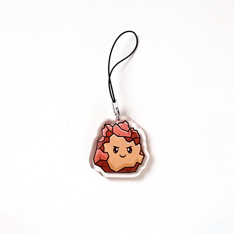 Atacado de Pingentes de Acrílico para Celular com Impressão UV, Acessório de Chaveiro, Crie Seu Próprio Design