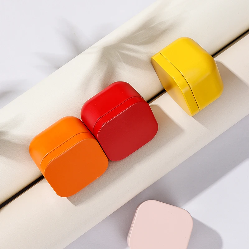 Mini Tin Box square New Style Mini Candle Tins Packaging Tea Tin Can for 10g Volume Metal Box