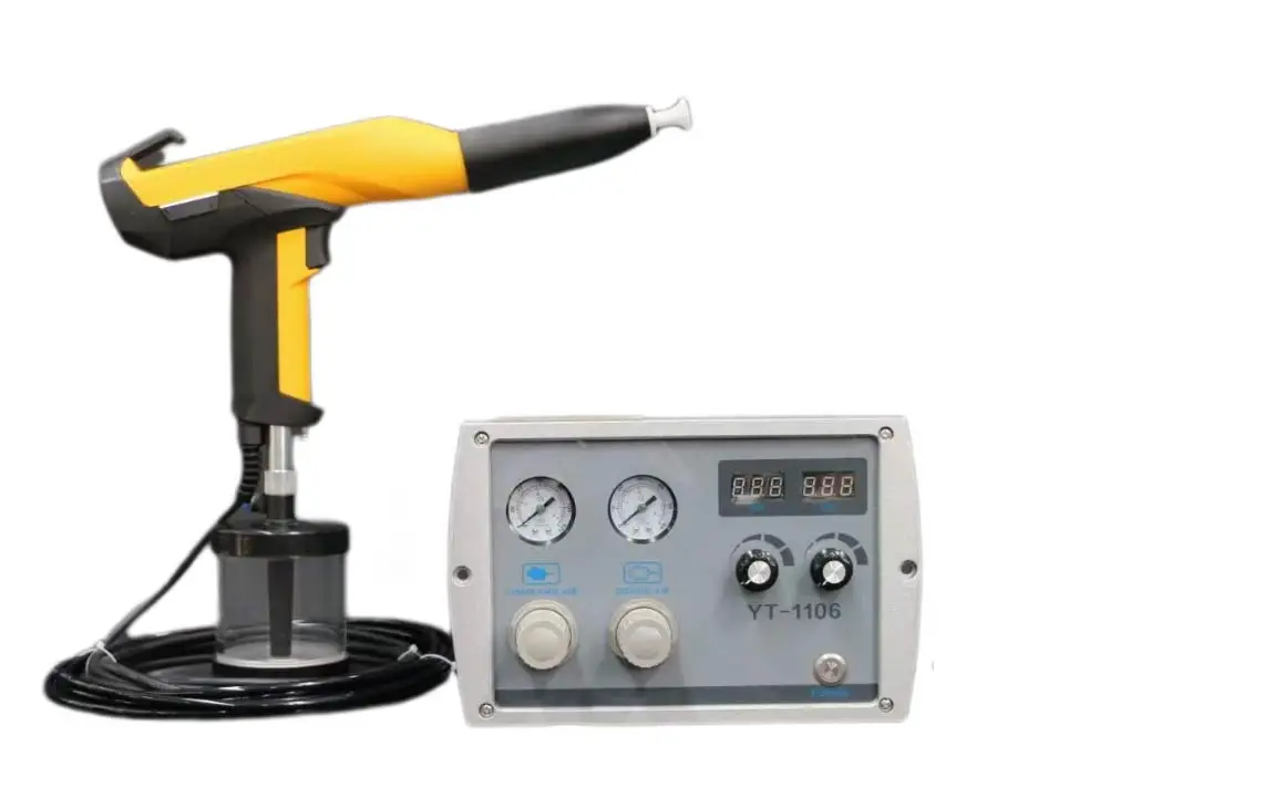 Electrostatic Lab Powder Coating Gun System Metal Coating Machinery For