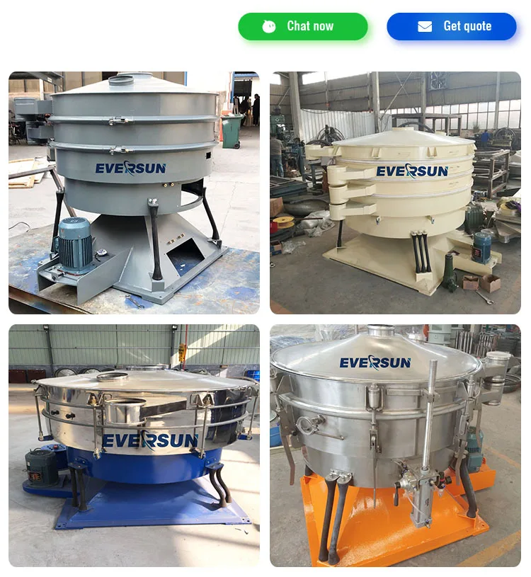 Food Additive Vibrating Screen Raw Material Screening 304 Stainless ...