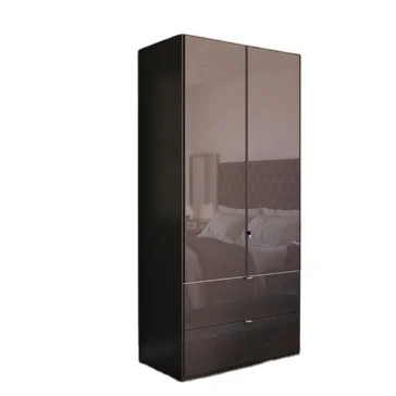 Luxury Wardrobe Modern Bedroom Furniture Bedroom Cabinet Closet High Capacity Shoes Cabinet Bag Cabinet Solid Wood