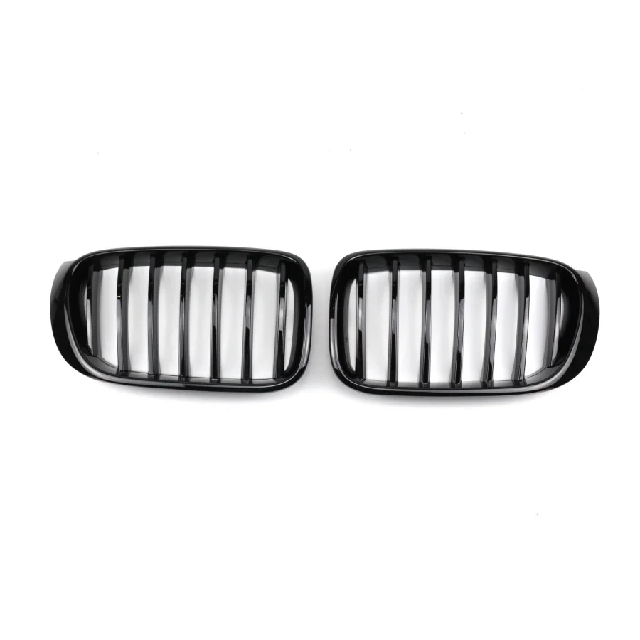 TIYPEOR Car Tri-color Gloss Black F25 Single/Double Bar ABS Front Grille for BMW X3 2019-2021 Models