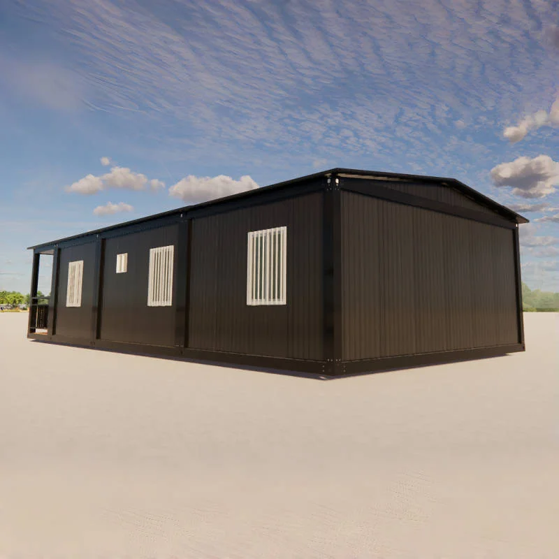 Akciós áron 20 láb, 40 láb horganyzott acél moduláris előregyártott konténerház, hordozható acélszerkezet szállodák, családi otthonok részére