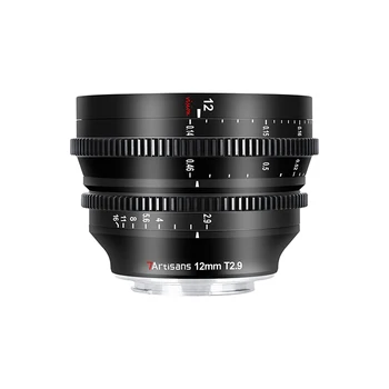 7artisans APS-C Frame 12mm T2.9 Ultra-wide Angle Large Aperture CF Cine Lens for Sony E Nikon Z Canon RF Sigma L M43 Mount