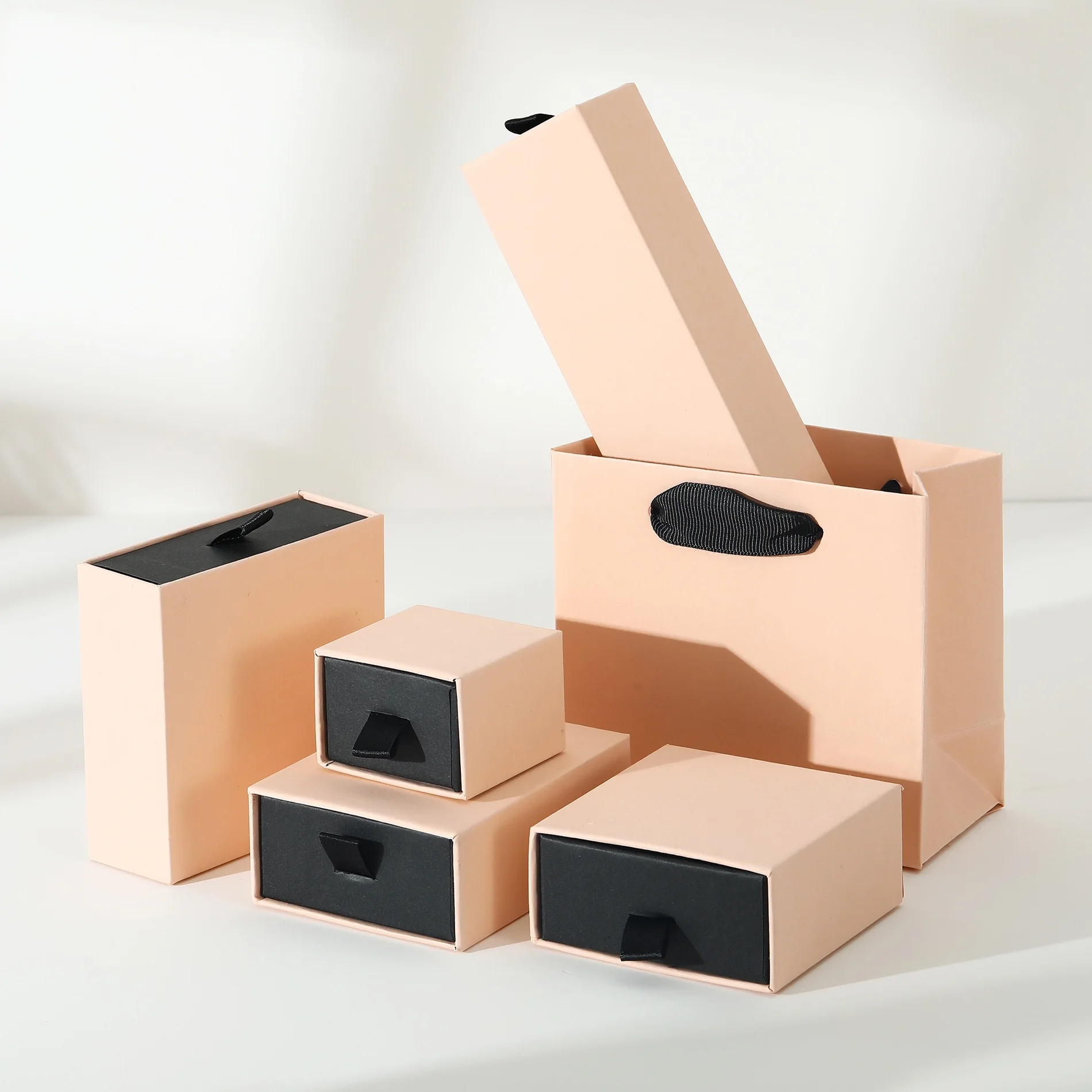 Luxury High End Rigid Boxes Cardboard Jewelry Necklace Box Slider