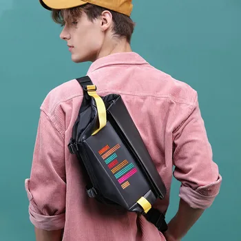 Crelander Fashion Led Sling Bag With Bluetooth Diy Custom Led Screen ...