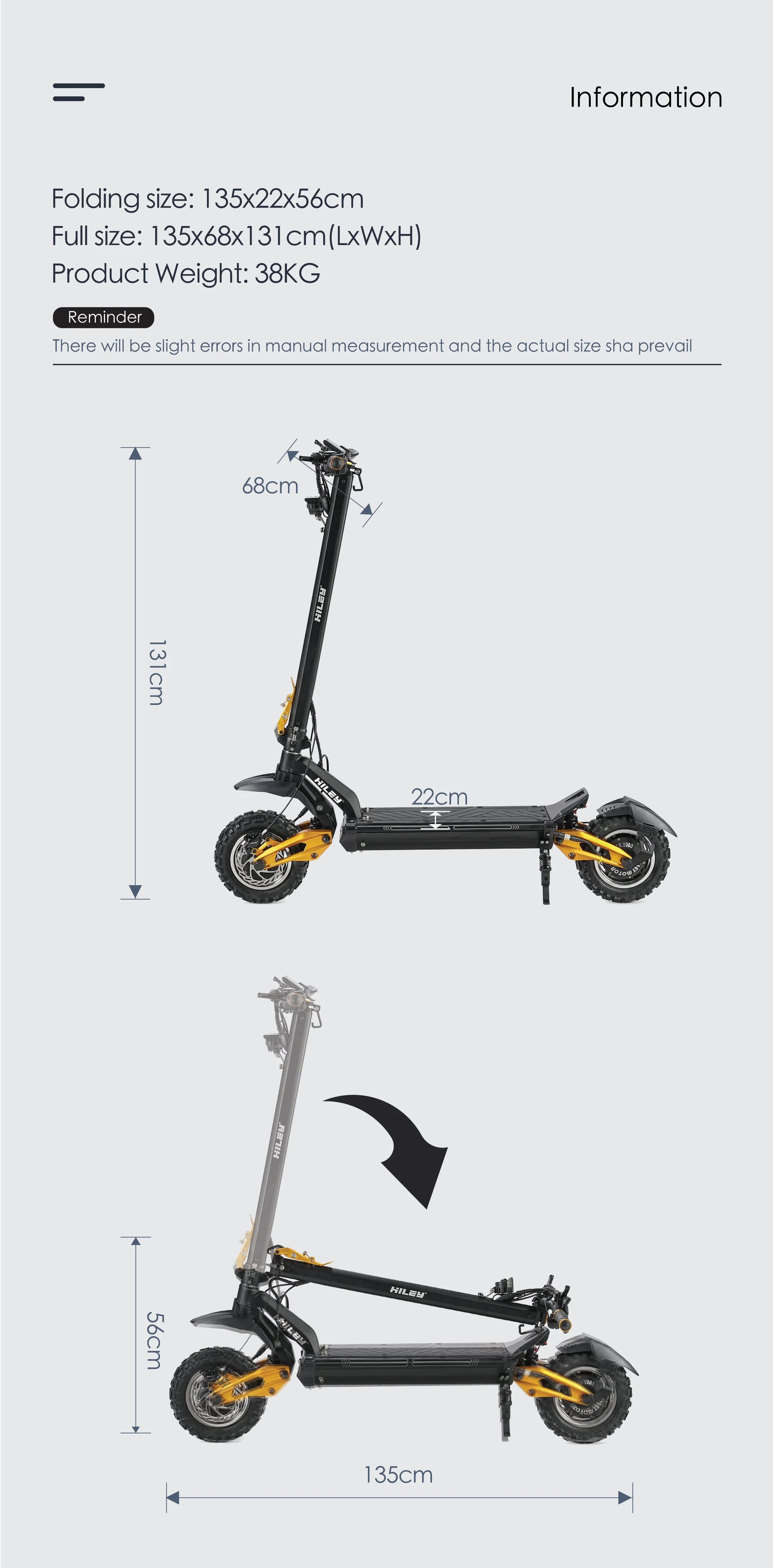 Hiley Tiger King 3000w Motor Electric Scooter 11 Inch Allterrain