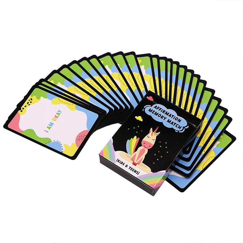 Custom Printing Personal Affirmation Moonology Oracle Cards Tarot Cards With Meaning on the Card