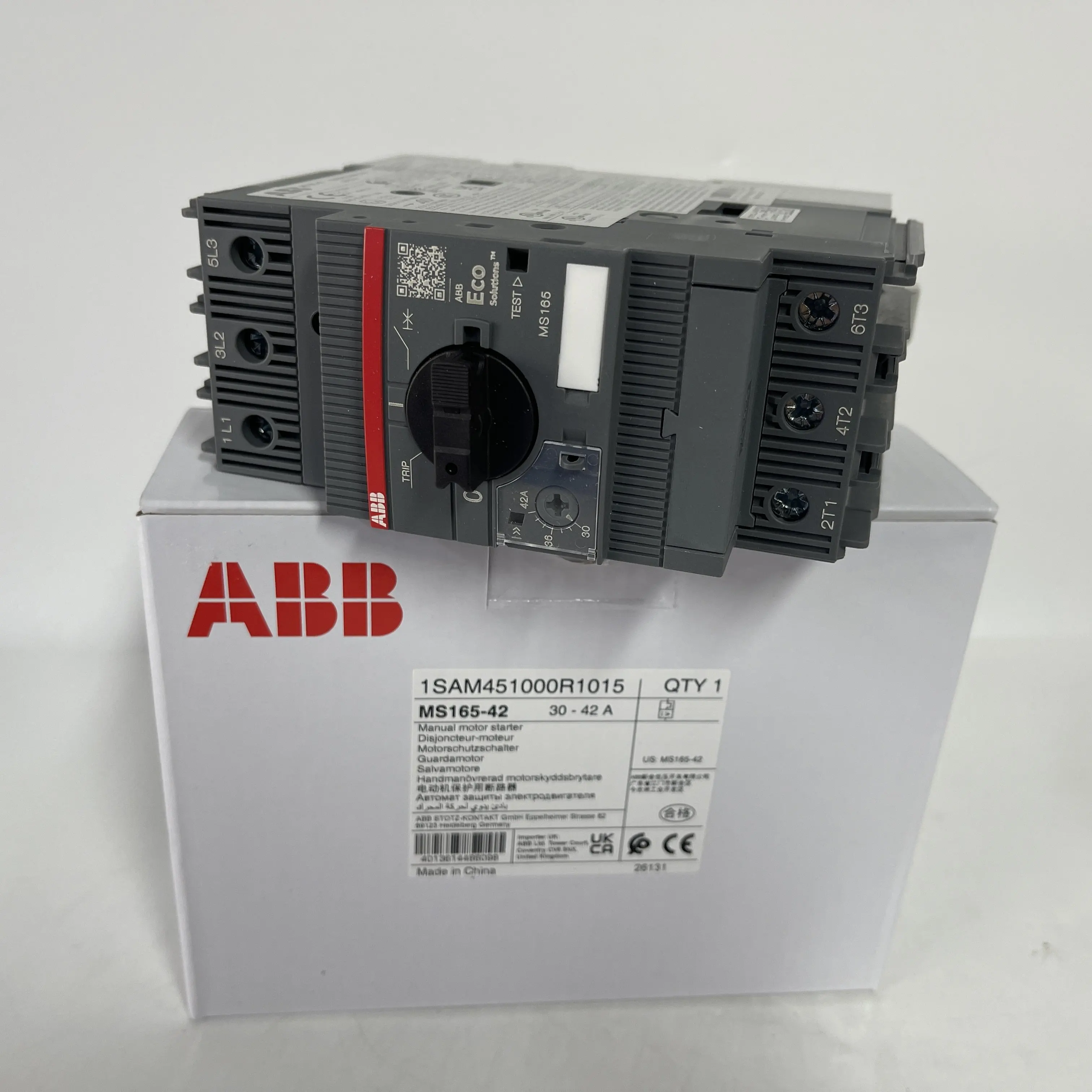 ABB Manual Motor Starter MS165-42 ABB Manual Motor Starter MS165-42