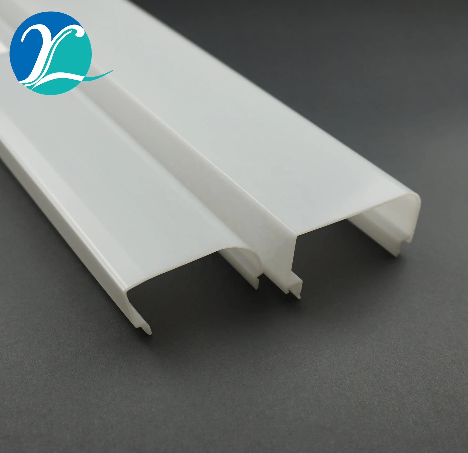 Extrude Pc Profile Clear Plastic Led Strip Light Bar Diffuser to Lampshade c Frosted Translucent Plastic U Channel/ Cover Trench