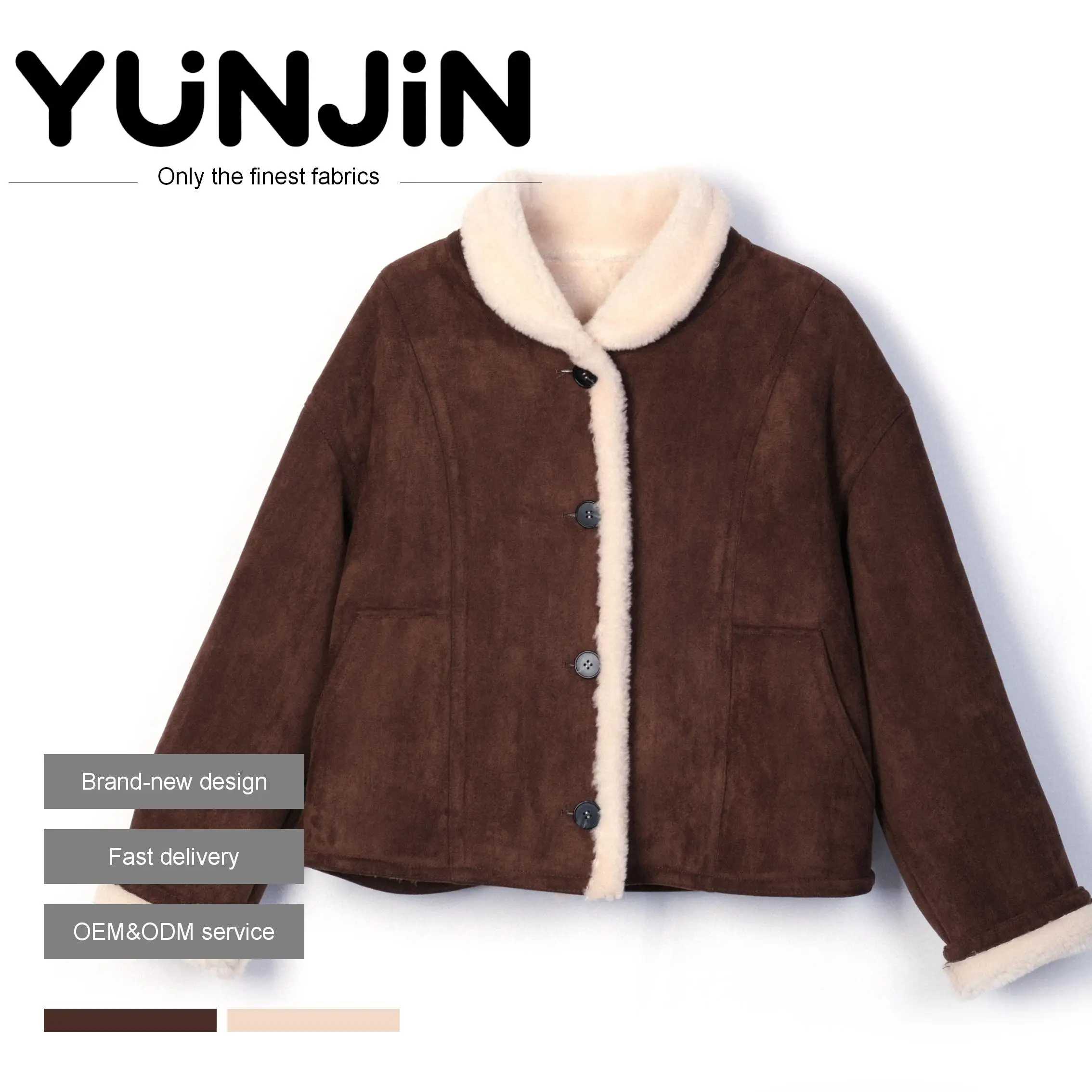 New Short Casual Teddy Fur Coat Warm Winter