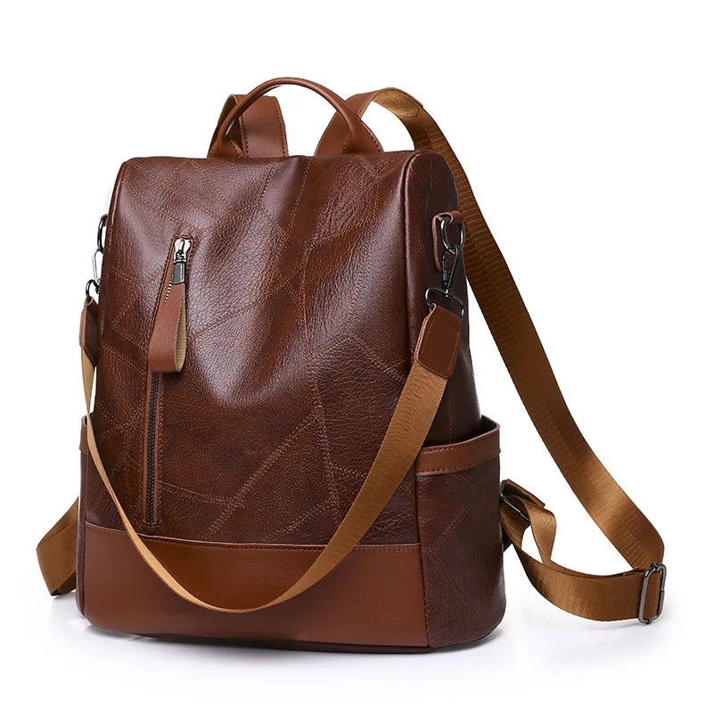 backpack twill leather ELLE Luxe Journey 18L Twill and Vegan Leather Backpack