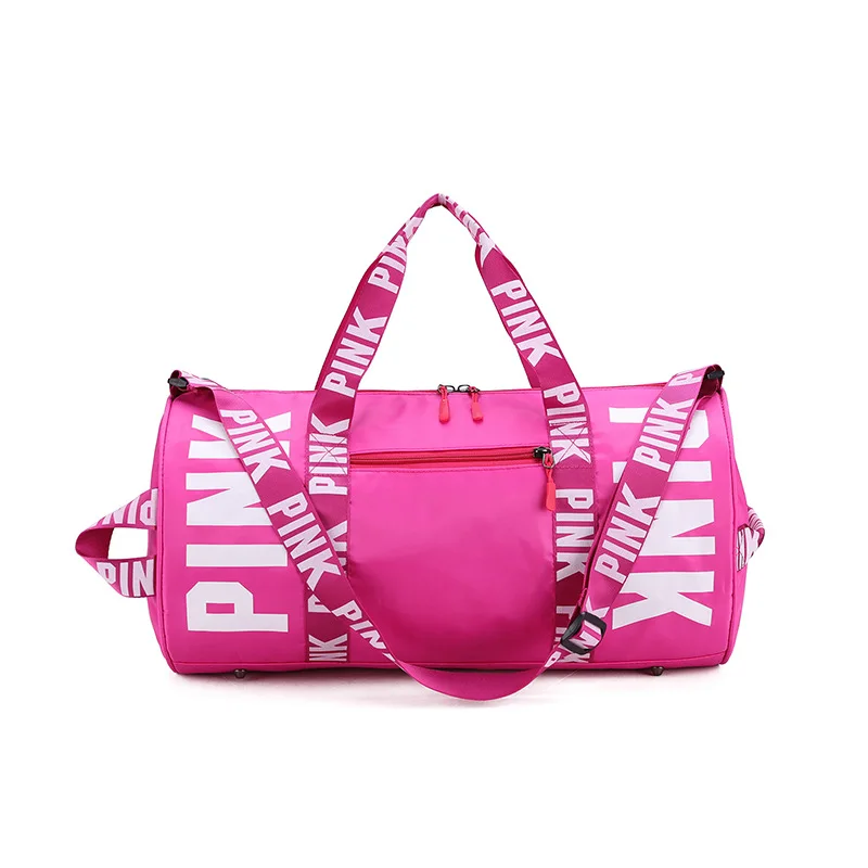 TB061 Pink Style Gym Bag Weekender Girls Duffle Bag Sports Bags