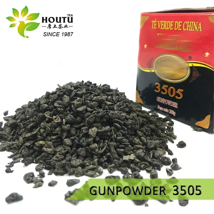 Wholesale Th Vert  De Chine Gunpowder Green Tea 3505  3A 4A   Loose  Health Tea  Packaged in Bulk Bag or Box
