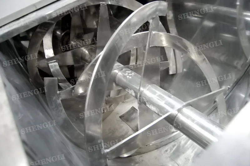 Double Helical Mixer Blender Ribbon Horizontal Mixer for Spice Powder Seasoning Powder