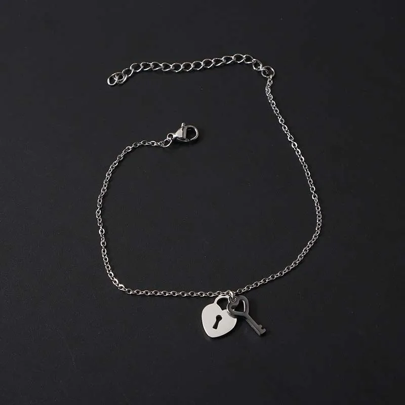 Lock And Key Charm Bracelet