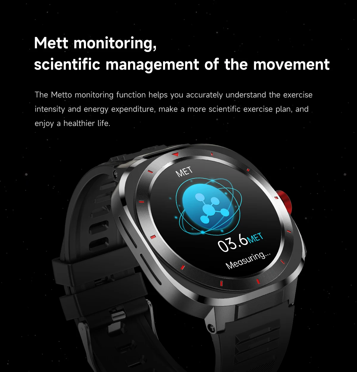 2026 G33 Fitness Tracker Smartwatch 1.39Inch 10M Waterproof Health Monitoring BT Call Compass Men Sports Relojes Smart Watch
