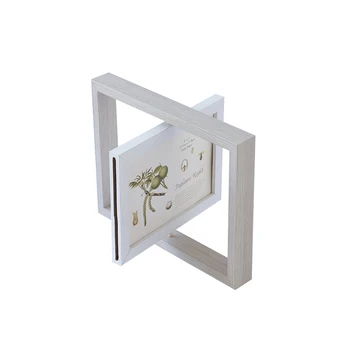 Picture Frame First Year New Style Box 4r Gifts Manufacturers Shelves White Wholesale Display Prop Rotate Rotating Photo Frame