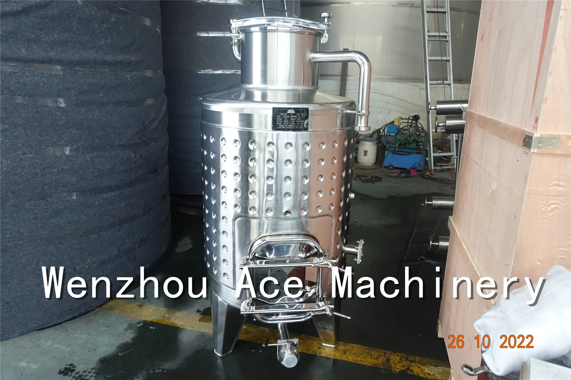 Виноферментер с рубашкой из нержавеющей стали заводское оборудование для фруктовой