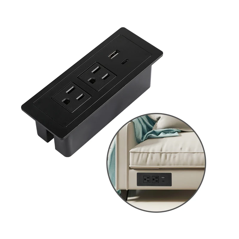 Tabletop Furniture Hotel Dual Port USB Charger Socket Charging