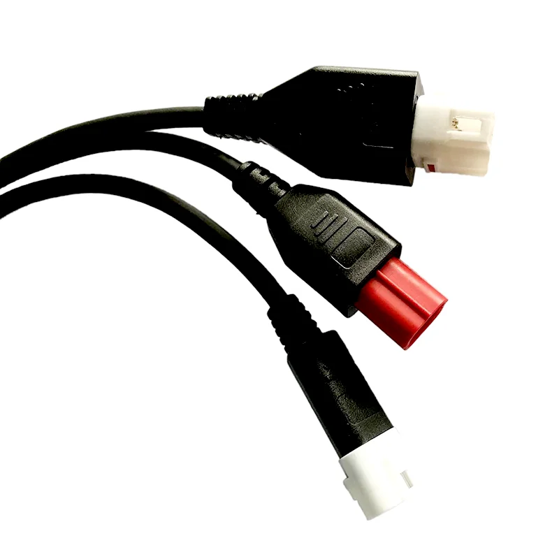 product 3 in 1 obd diagnostic cable canbus 4pin and 3pin for kline euro5 obd2 6pin electronic plug adaptor with rubber insulation-1