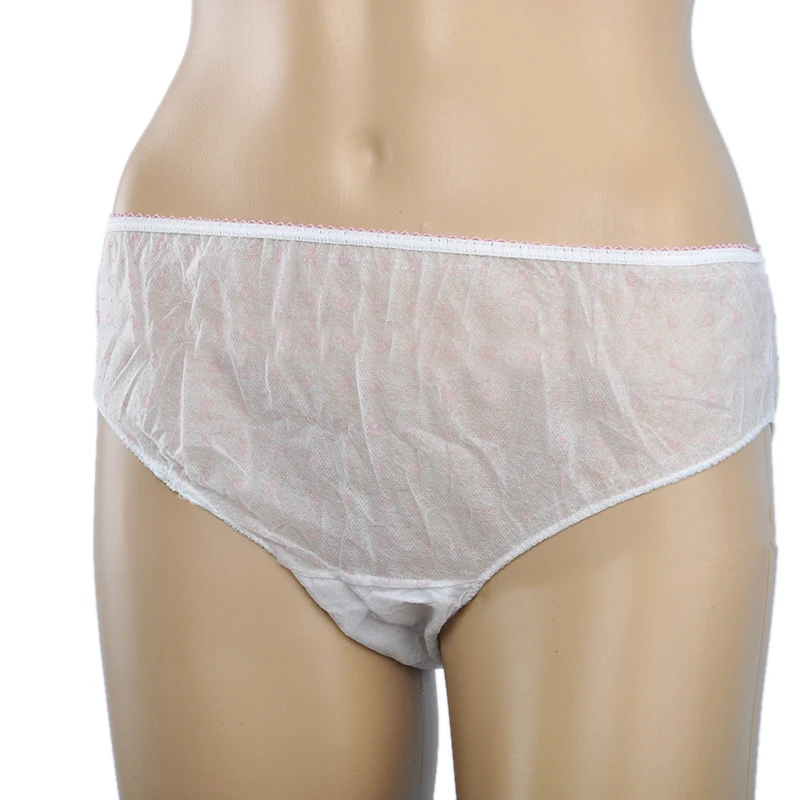 Women's Disposable Nonwoven Underwear Ladies Briefs Paper