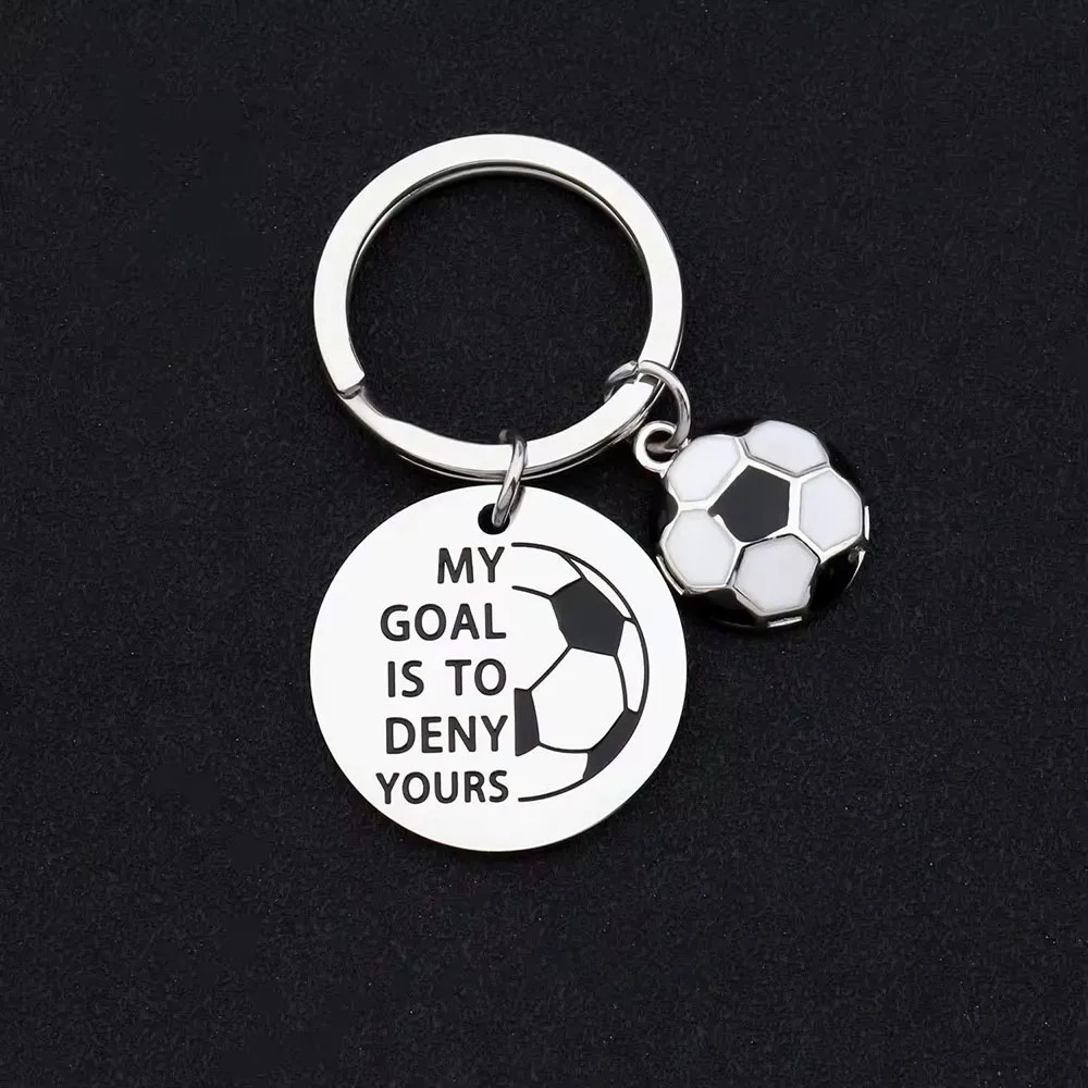 2026 FootballWorld Cartoon Stainless Steel Football Carabiner Keychain Waterproof Fashion Promotion Gift for Backpack Car