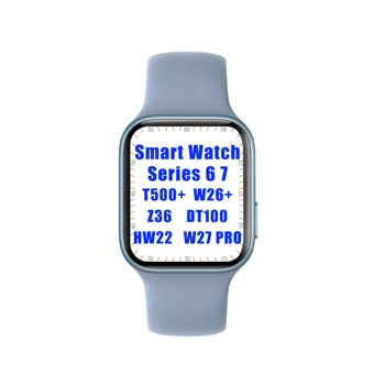 Best china intelligent reloj android smartwatch iwo hw12 hw22 waterproof series 6 7 music sport call t500 w26 plus smart watch