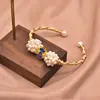 GB0206-9 Jadeite Blue Lacquer Pearl Bracelet