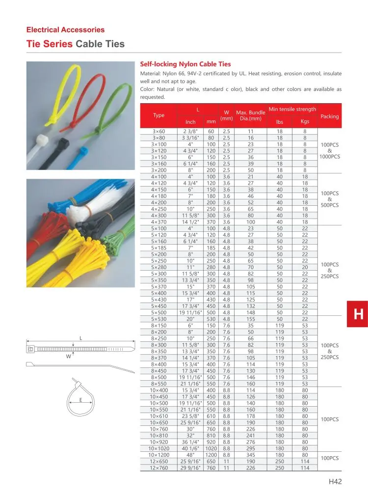 flexible cable tie