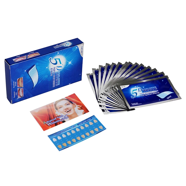 5D Whitening Teeth Strips - Powerful & Safe Teeth Whitening