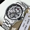 R107 acero plateado-negro