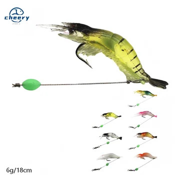 Cheery Bait Winter Fishing Set Luminous Shrimp Sabiki with Built-In Hook Silicone Soft Plastic Bait for Sea Baiting – Soft Lure – view 2