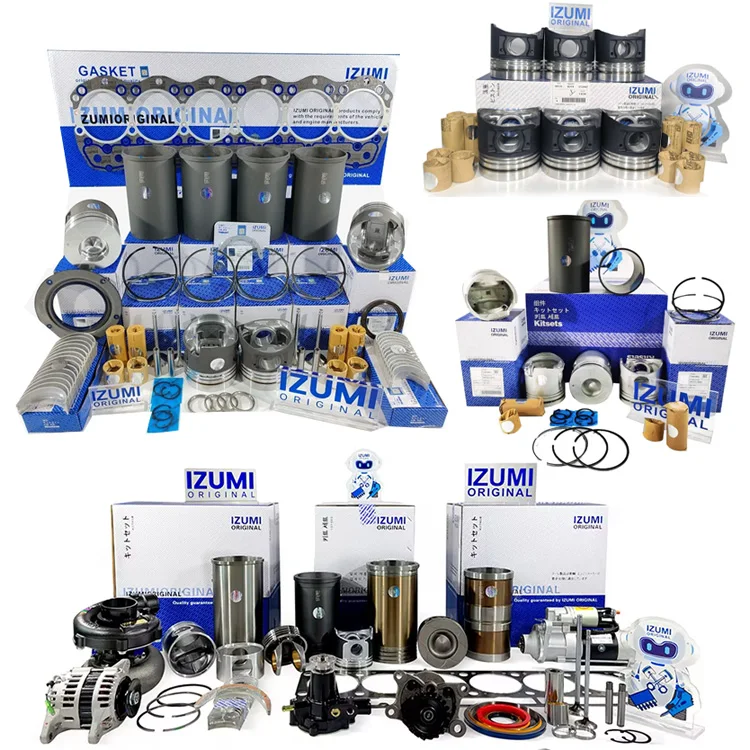 IZUMI ORIGINAL 6D16 6D16T Overhaul Rebuild Kit Diesel Engine Parts For MITSUBISHI