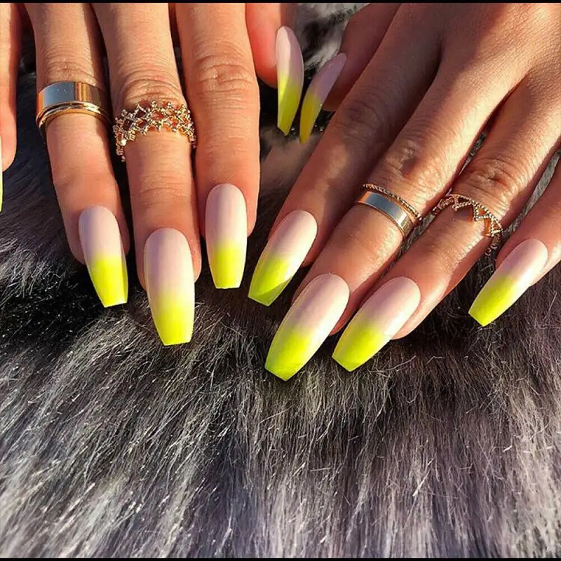 Накладные ногти балерины накладные для французского гроба прозрачные натуральные плоские